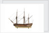 Ship of 24 guns, port broadside by Unknown