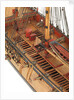 Ship of 24 guns, waist area detail by unknown