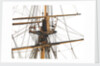 Ship of 24 guns, main top and topsail detail by unknown