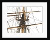 Ship of 24 guns, main top and topsail detail by unknown