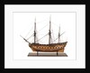 Ship of 50 guns, port broadside by Unknown