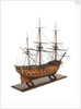 Ship of 50 guns, starboard stern quarter by unknown