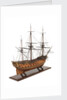 Ship of 50 guns, starboard stern quarter by unknown