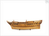 A contemporary dividing full hull model of the 'Washington' (1797), a Dutch 74-gun, two-decker ship of the line by unknown