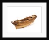 A contemporary dividing full hull model of the 'Washington' (1797), a Dutch 74-gun, two-decker ship of the line by unknown