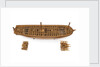 A contemporary dividing full hull model of the 'Washington' (1797), a Dutch 74-gun, two-decker ship of the line by unknown