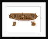 A contemporary dividing full hull model of the 'Washington' (1797), a Dutch 74-gun, two-decker ship of the line by unknown