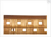 Ship of 74 guns, starboard half-sectional model, inscription plaque by Unknown