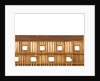 Ship of 74 guns, port half-sectional model, inscription plaque by unknown