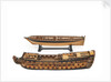 'Royal William', model split to show upper and lower decks by unknown