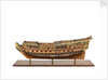 Ship of 96 guns, port broadside by unknown