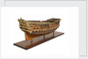 Ship of 96 guns, starboard stern quarter by Unknown