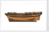 Ship of 36 guns, port broadside by Unknown