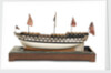 Ship of 74 guns, port broadside by Unknown