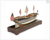 Ship of 74 guns, starboard stern quarter by Unknown