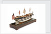 Ship of 74 guns, starboard stern quarter by Unknown