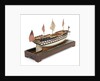 Ship of 74 guns, starboard stern quarter by Unknown