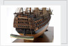 Ship of 110 guns, starboard stern gallery and boat detail by unknown