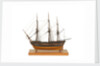 Frigate of 50 guns, port broadside by unknown