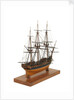 Frigate of 50 guns, starboard stern quarter by unknown