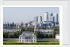 View of Queen's House and Isle of Dogs from Greenwich Park by National Maritime Museum
