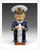 Toby jug modelled as a seated figure of Admiral David, Earl Beatty (1871-1936) by Francis Carruthers Gould