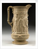 Buff-coloured jug by Sandford Pottery