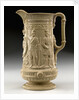 Buff-coloured jug by Sandford Pottery