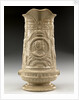 Buff-coloured jug by Sandford Pottery