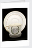 Cup and saucer commemorating the maiden voyage of  RMS 'Queen Mary' by John Aynsley & Sons Ltd.