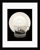 Cup and saucer commemorating the maiden voyage of  RMS 'Queen Mary' by John Aynsley & Sons Ltd.