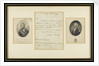Two portraits and a letter by Admiral Lord Nelson by unknown