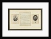 Two portraits and a letter by Admiral Lord Nelson by unknown
