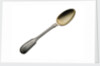 Electroplated teaspoon with a gilt bowl and a threaded edge, engraved on top of the handle 'BLACK BALL LINE OF AUSTRALIAN PACKETS' by Elkington & Co. Ltd.