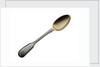 Electroplated teaspoon with a gilt bowl and a threaded edge, engraved on top of the handle 'BLACK BALL LINE OF AUSTRALIAN PACKETS' by Elkington & Co. Ltd.