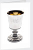 Goblet, one of a pair of identical Sheffield plate goblets (unmarked) by unknown