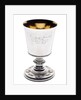Goblet, one of a pair of identical Sheffield plate goblets (unmarked) by unknown
