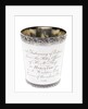 Silver beaker to the Purser of HMS 'Horatio', 1812 by A. B.