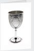 Silver-plated goblet won as a swimming prize at Greenwich School by unknown
