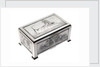 Silver cigarette box, commemorating the Battleship HMS 'King George V' (1911), given to King George V (1865-1936) by his mother Queen Alexandra (1844-1925) by Peter Carl Faberge