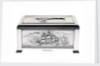 Silver cigarette box, commemorating the Battleship HMS 'King George V' (1911), given to King George V (1865-1936) by his mother Queen Alexandra (1844-1925) by Peter Carl Faberge