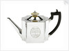 Silver teapot presented to Captain Nicholas Tomlinson (d.1847) for the capture of privateers in 1796 by Robert Salmon