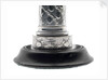 One of a pair of matching Sheffield plate candlesticks commemorating the victories of Admirals Richard Howe, John Jervis, Adam Duncan and Horatio Nelson by unknown