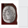 Arm badge (brassard) awarded as a prize in the Royal Regatta, 1865, and attached to the sleeve of prize coat by I.S.