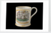Orange lustre mug by unknown