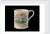 Orange lustre mug by unknown