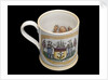 Orange lustre mug by unknown
