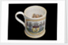 Orange lustre mug by unknown