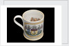 Orange lustre mug by unknown