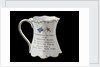 Shaped mug with gilt scrolling rims commemorating the Falklands War, 1982 by St George Fine Bone China
